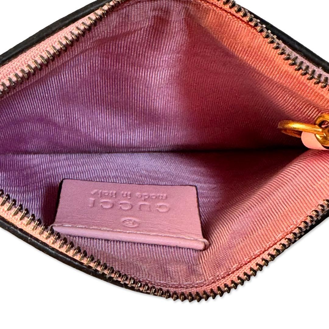 【美品】GUCCI グッチ GGスプリーム PVC×レザー ケース いちご