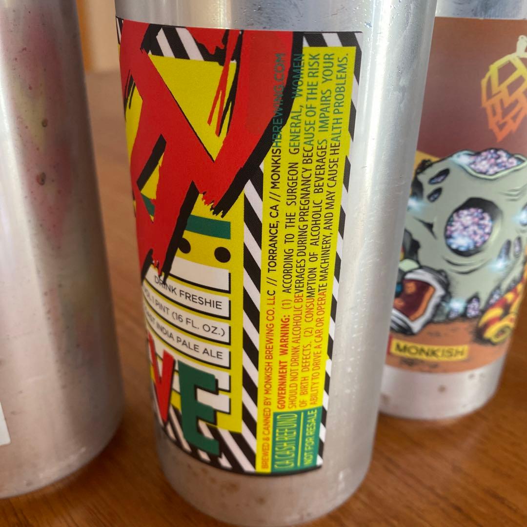 Monkish LA HAT など IPA 3缶 クラフトビール