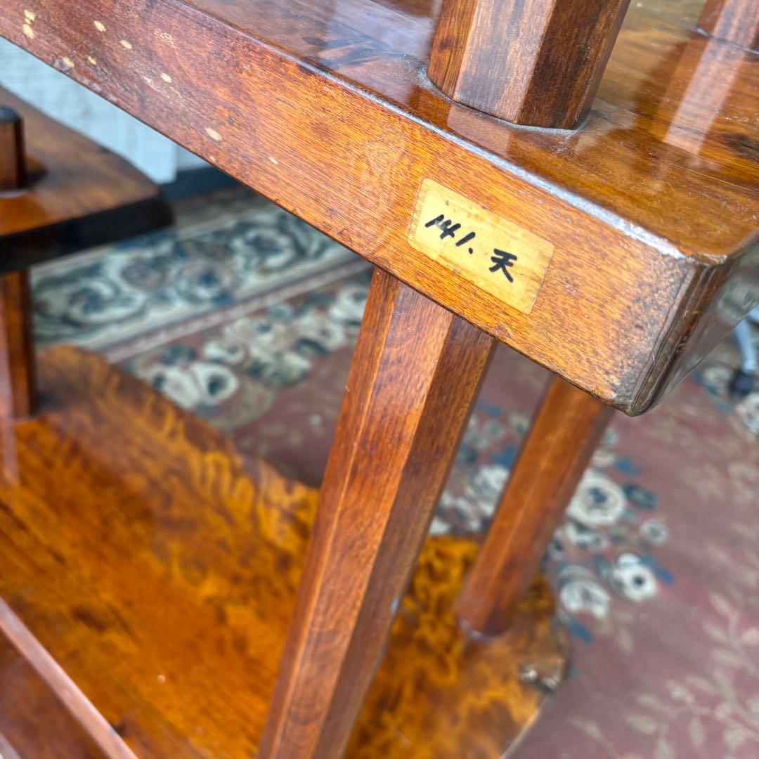 唐木家具 銘木 花梨一枚板 階段棚 茶箪笥 飾り棚 サイドボード ビンテージ