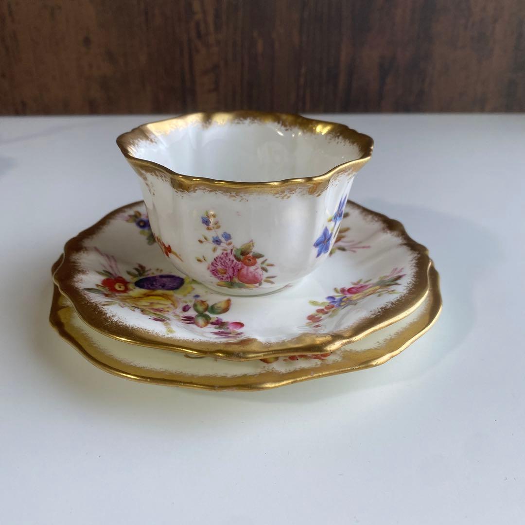 イギリスアンティーク　ハマースレイ ロントン　ドレスデン スプレイ トリオ