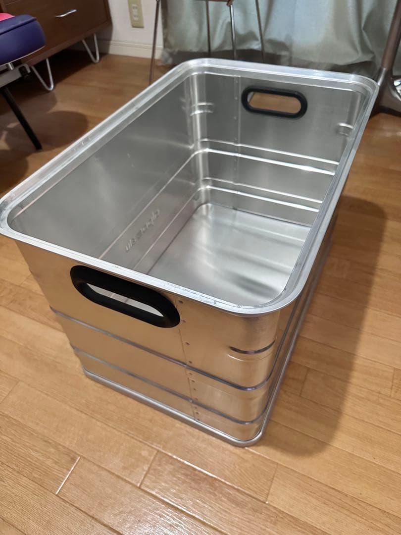 【SONIA】ALPOS アルミコンテナ （レコードボックス）67L