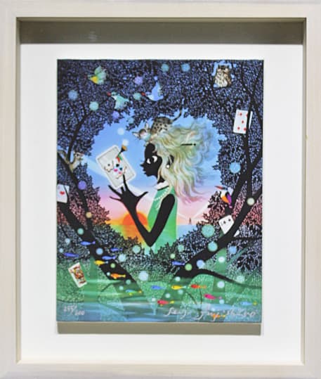 藤城清治 【Aliceのハート】 ジークレー キャンバスエディション 証明書有り