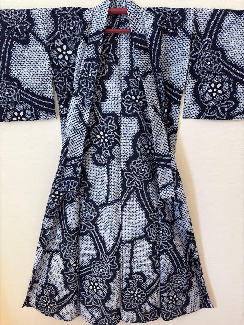 有松絞り　浴衣　身丈157センチ