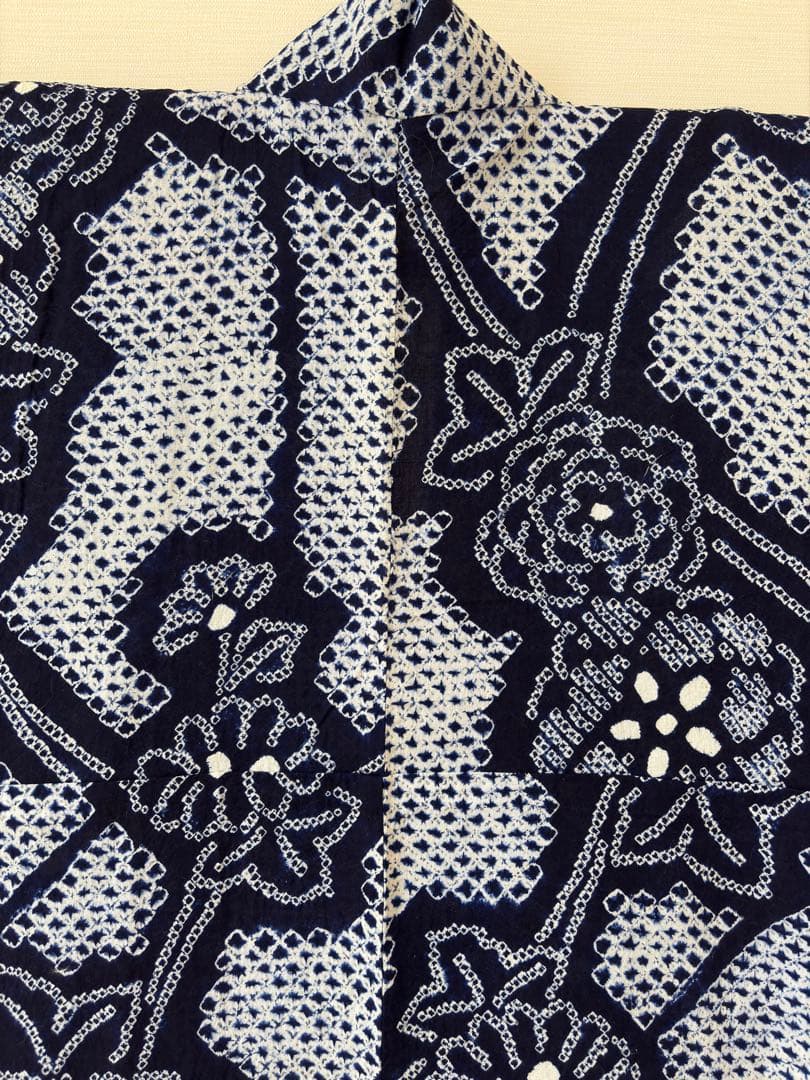 有松絞り　浴衣　身丈157センチ