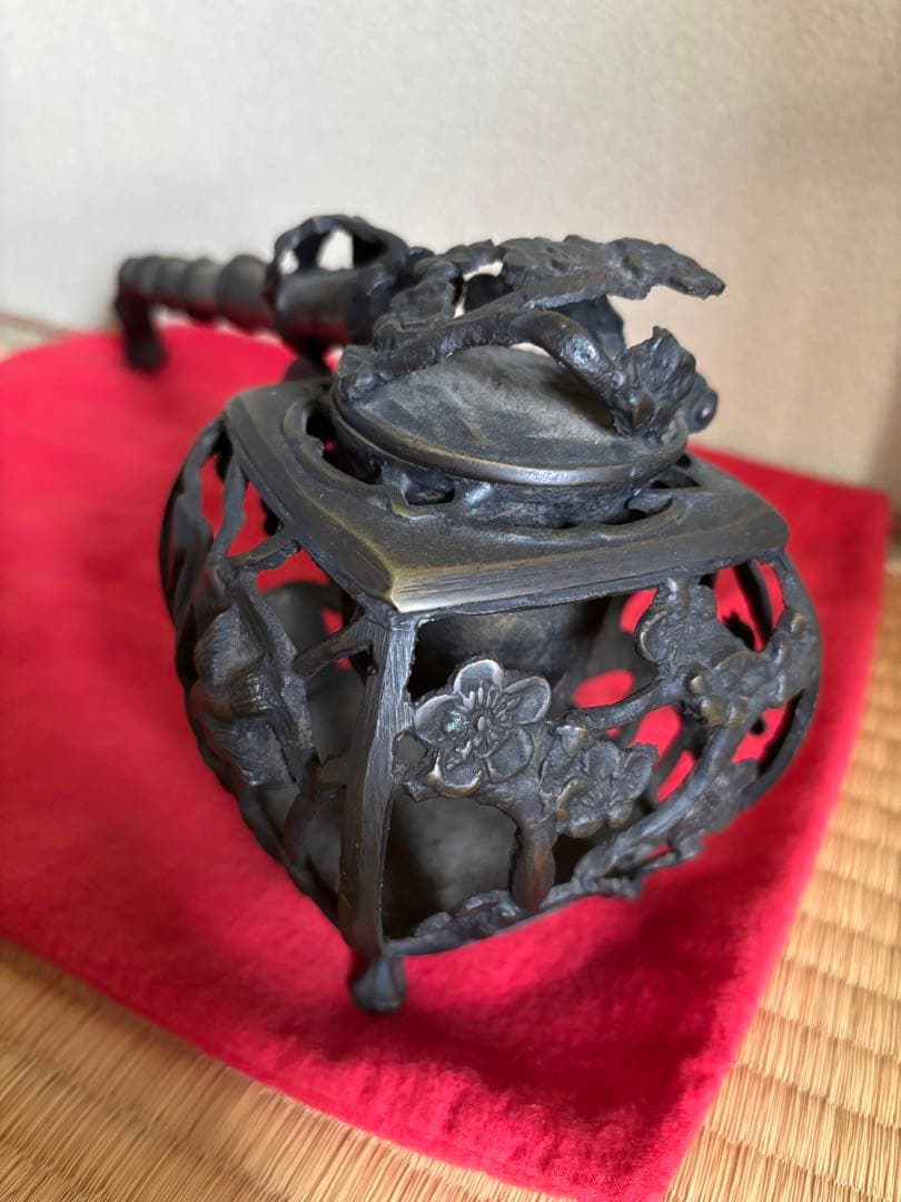 鉄製装飾的な墨入れ器具 日本製