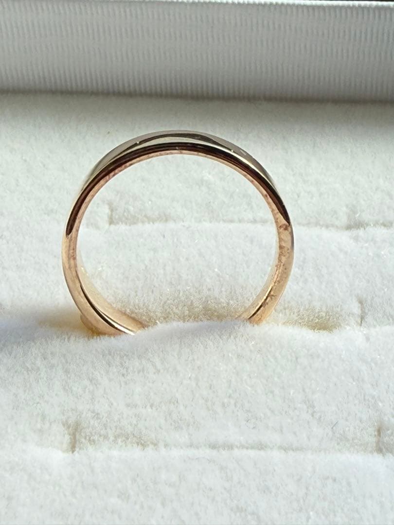 ete k10 イエローゴールドファッションリング　5号