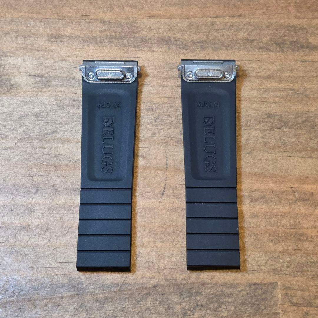 Cartier サントスドゥカルティエMM Delugsラバーベルト