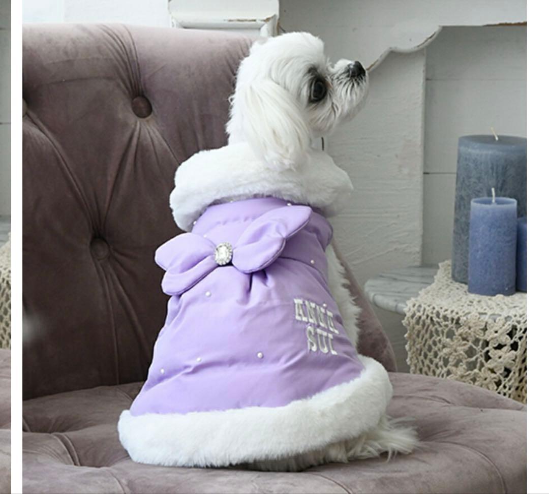 感謝価格です！　ANNA SUI 犬服　プリンセスリアルダウンコートＬ
