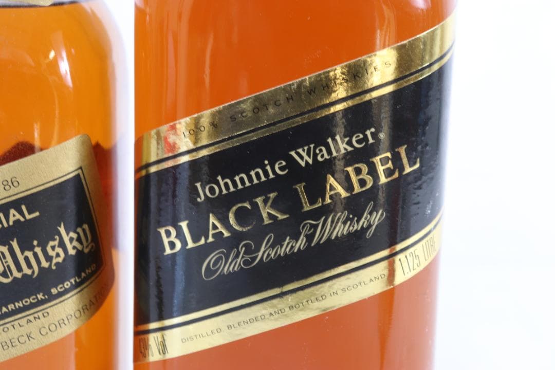 ◆未開栓 2本 ジョニーウォーカー ブラックラベル 750ml 12年 1125