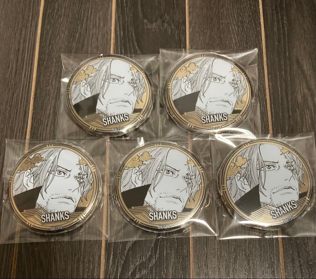 ワンピース 黄金缶バッジ シャンクス