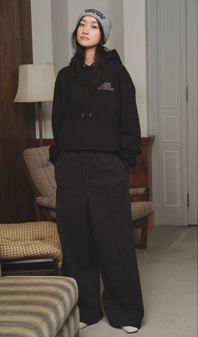 GOD ONLY KOWS WOOLLY WIDE PANTS 岩田剛典