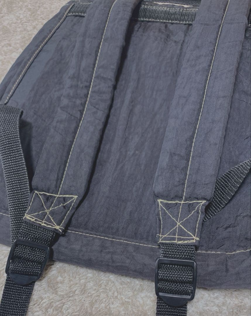 オールドステューシー　ナイロンリュック　黒　　90年代　レア