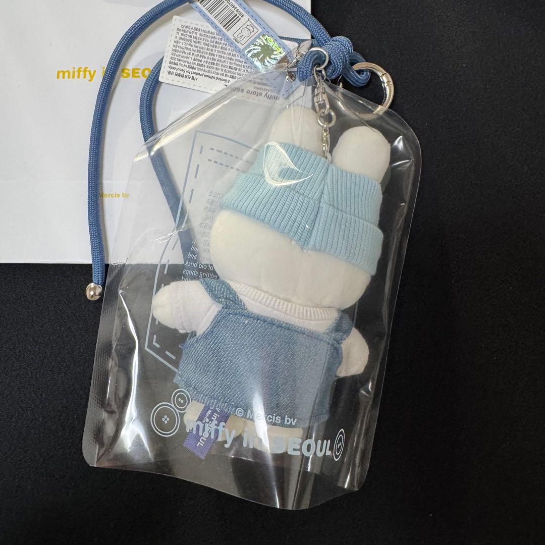 新品　ミッフィー デニム　マスコット 3体セット　ショッパー付　韓国限定　聖水②