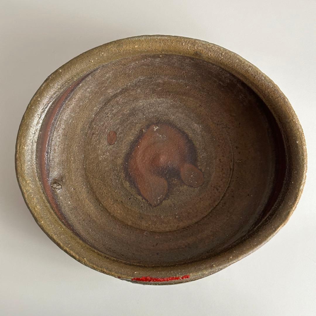 原田拾六  備前 皿 鉢 牡丹餅 共箱 直しあり