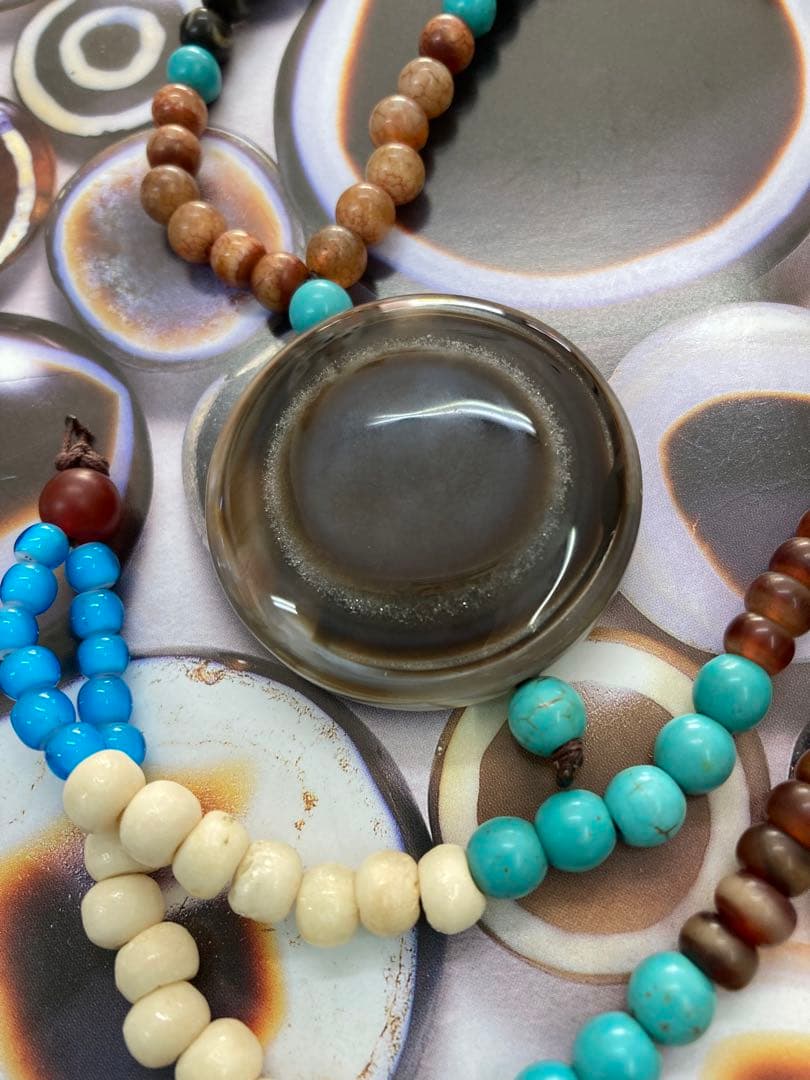 チベット羊眼天珠ネックレス