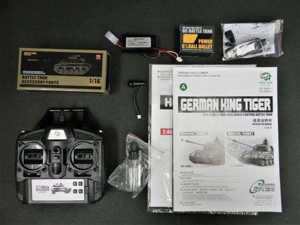 技術基準適合証明済 ヘンロン 1/16 キングタイガー ヘンシェル砲塔