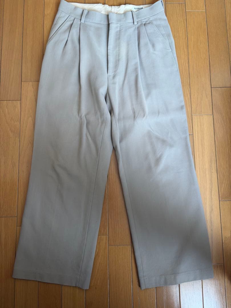 パンツ AURALEE HardTwist DoubleCloth WideSlacks