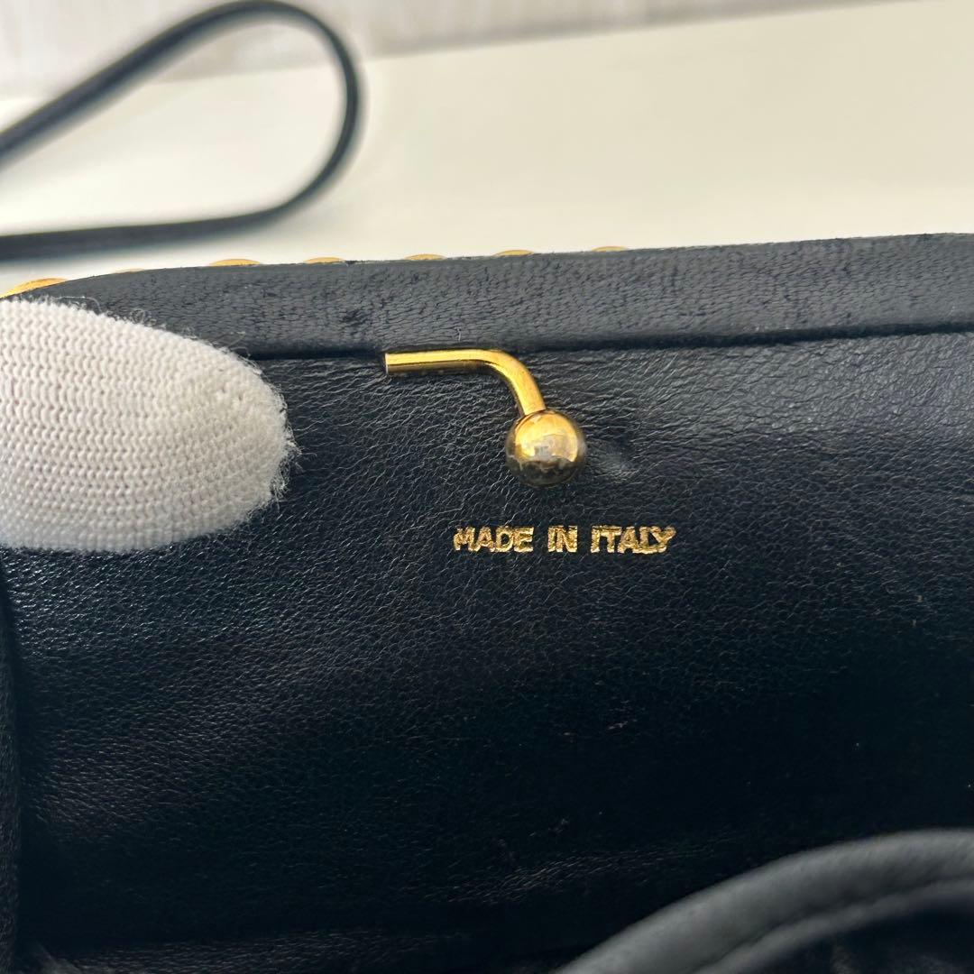 CHANEL シャネル ショルダーバッグ レザー がま口 フリンジ