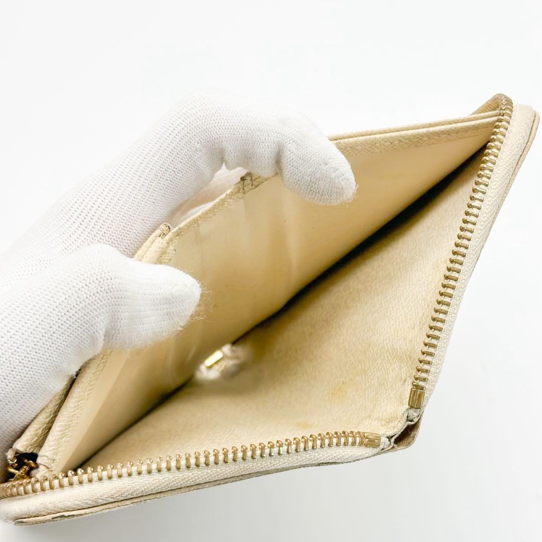 ルイヴィトン ジッピーコンパクトウォレット ダミエ アズール ラウンド 二つ折り