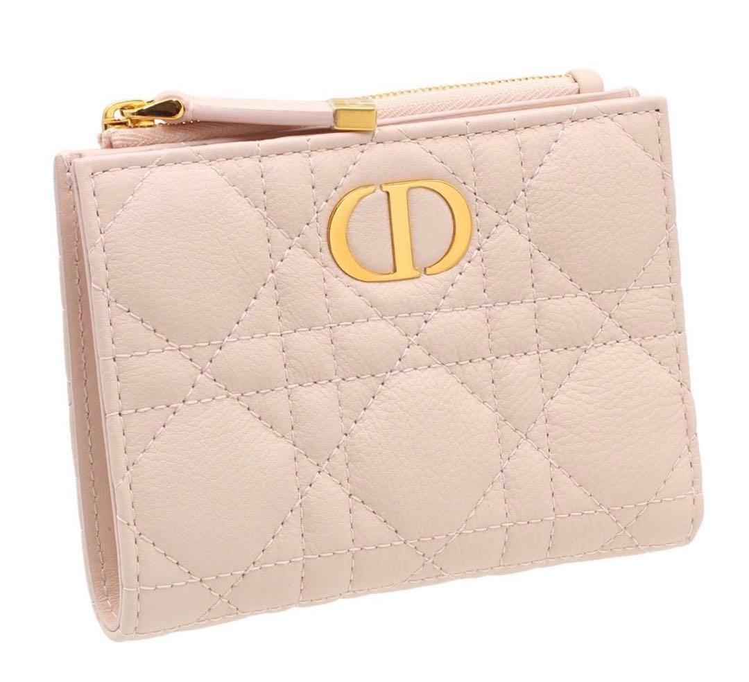 S2028 未使用 ディオール Dior Caro Dahlia 二つ折り財布