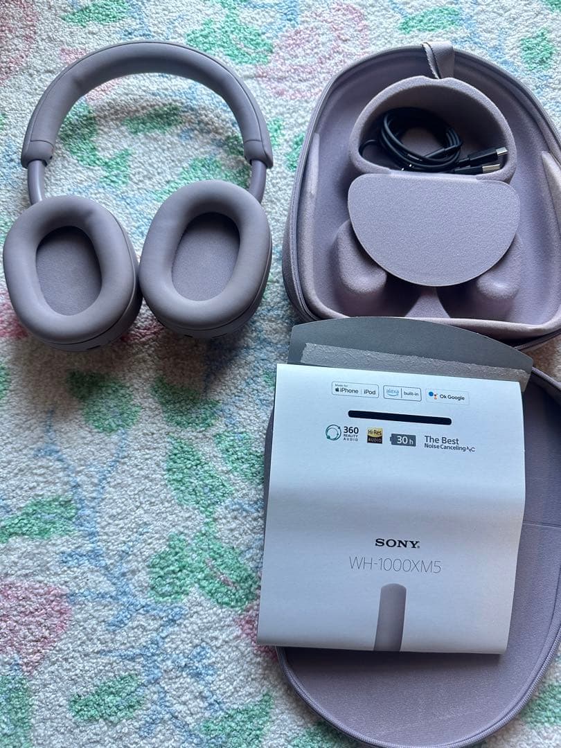 SONY WH-1000XM5 ワイヤレスヘッドホン スモーキーピンク