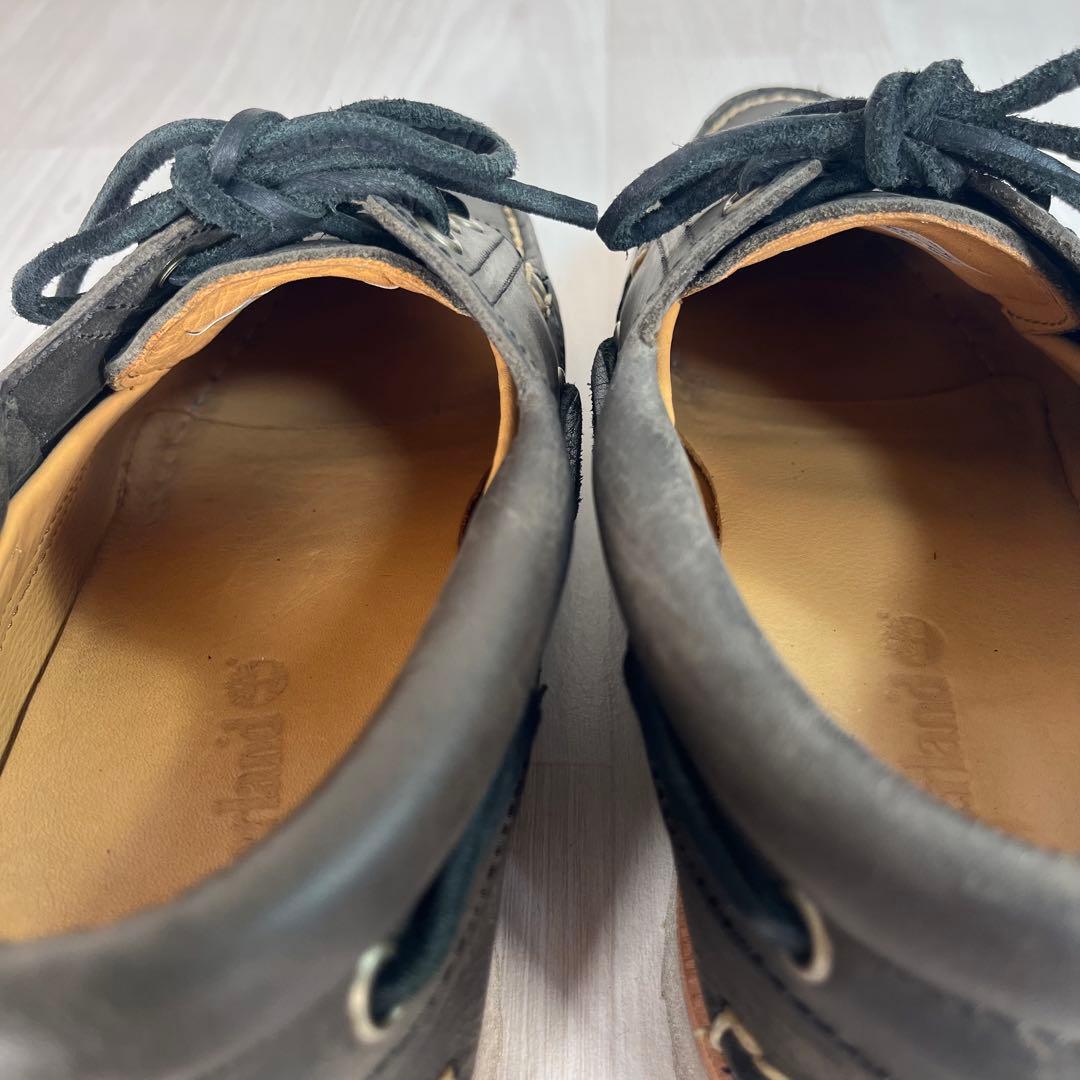 【極美品】TIMBERLAND　3EYE デッキシューズ　革靴　ブーツ　25.5