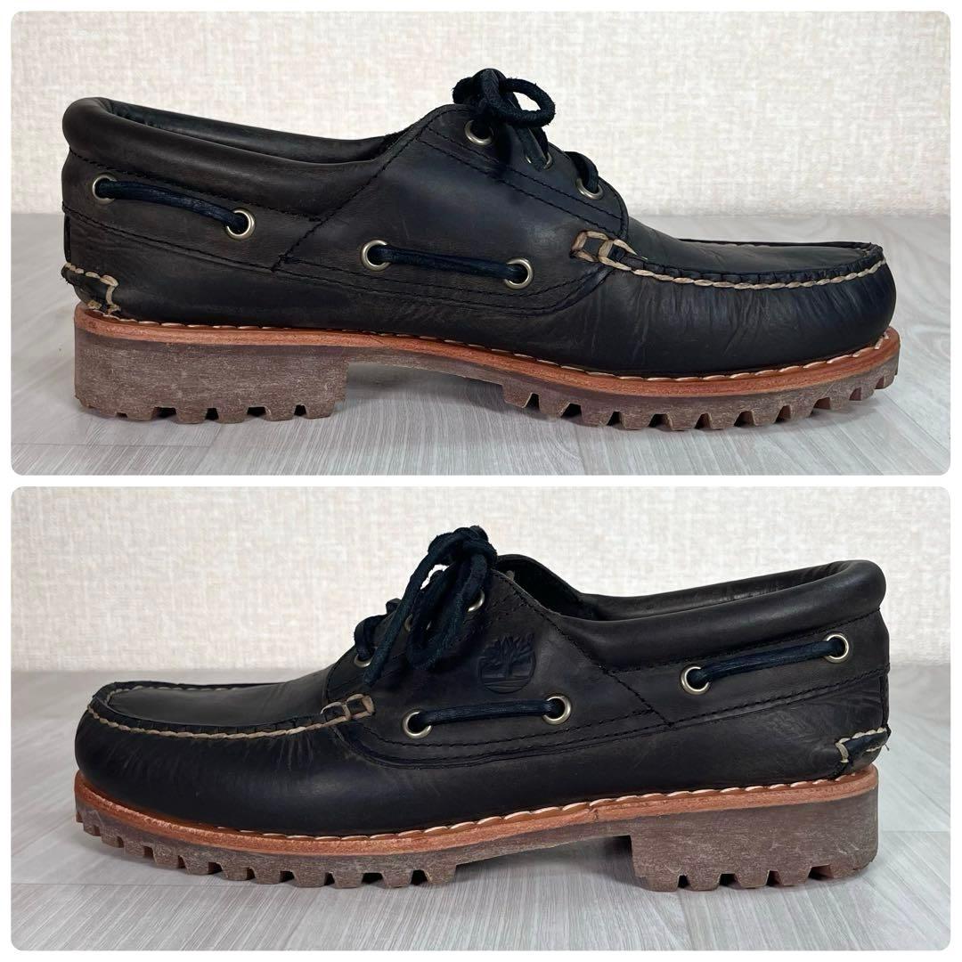 【極美品】TIMBERLAND　3EYE デッキシューズ　革靴　ブーツ　25.5