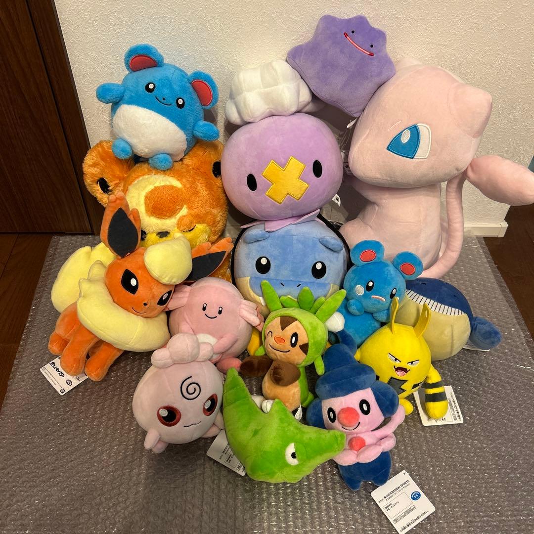 Pokémon ぬいぐるみ ブースター メタモン ミュウ　もふぐっと　まとめ売り