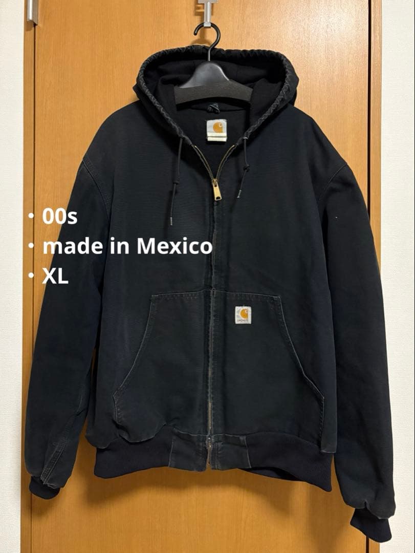 Carhartt／00s アクティブジャケット BLACK XLサイズ