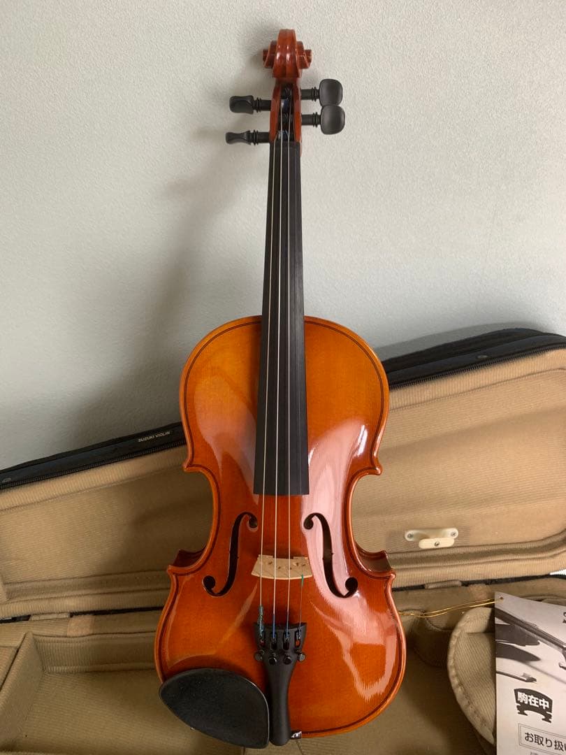 専用出品 SUZUKI バイオリン No200e 1/4 スズキ弓 肩当て 松脂