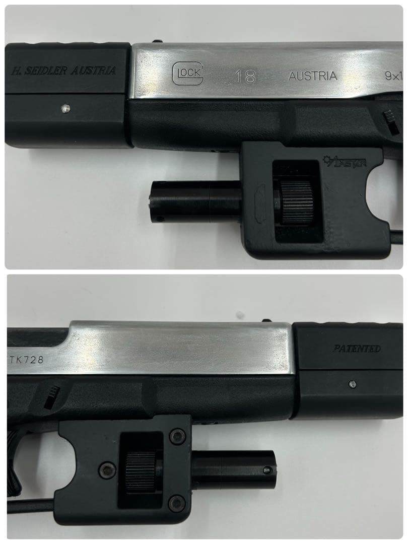 【8月6日まで価格】MGCグロック18サイドラー風カスタム(ガスブローバック)