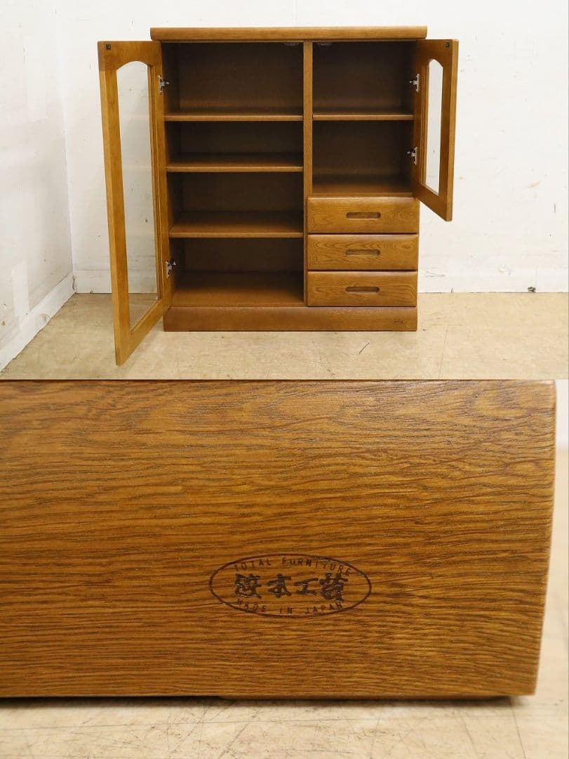 nobiko Y【浜本工芸】ナラ材・キャビネット・サイドボード