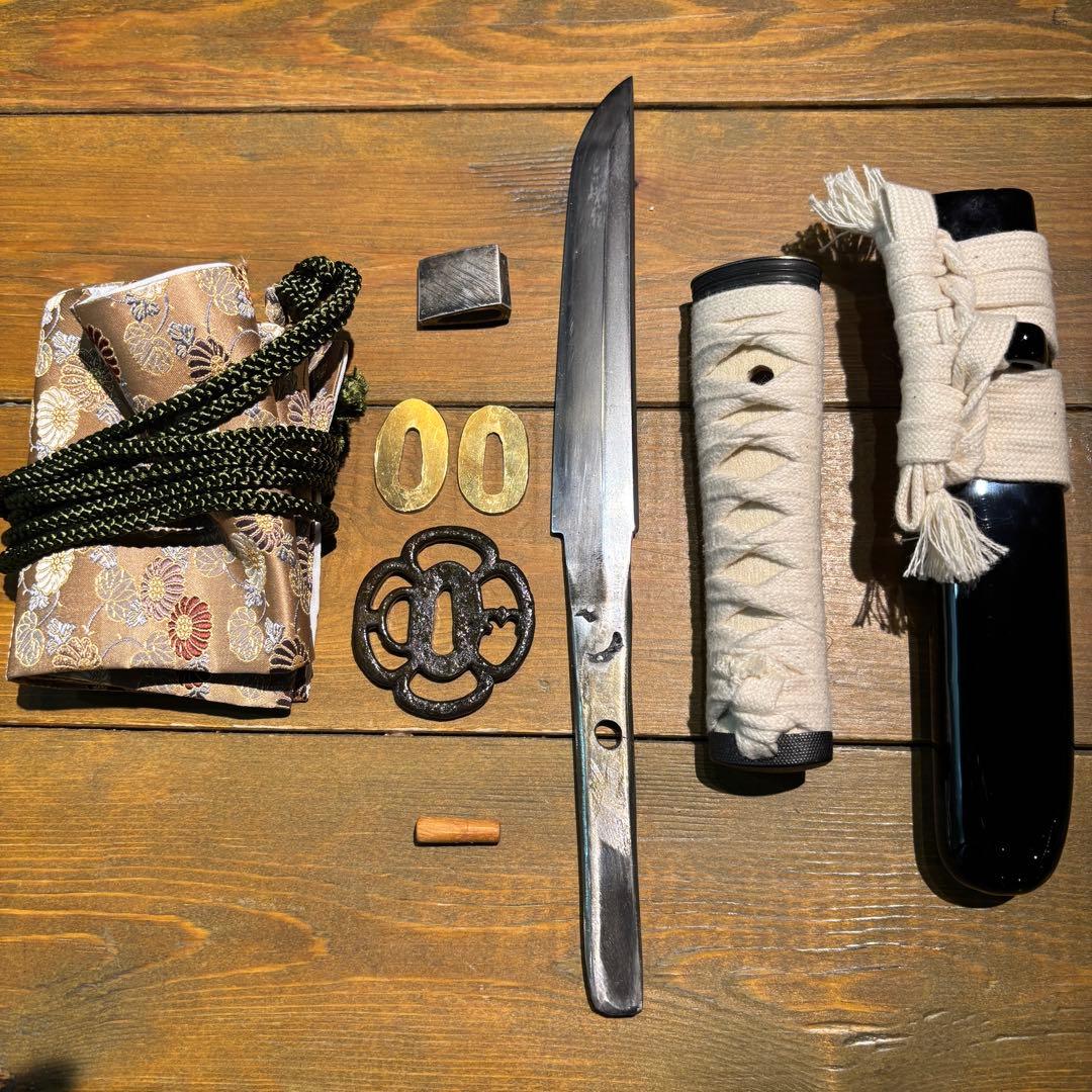 日本刀残欠クラフトナイフNo.79 播磨大掾藤原重高 切先