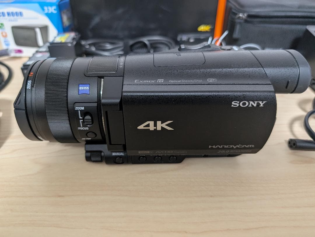 SONY FDR-AX100 ビデオカメラ + XLR-K2M + ほか