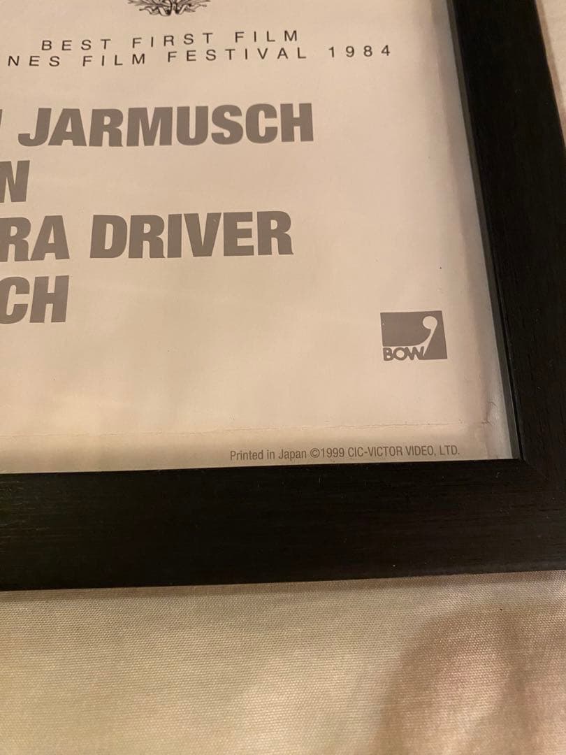 映画 ストレンジャー・ザン・パラダイス('84米) US版ポスター 額縁付き