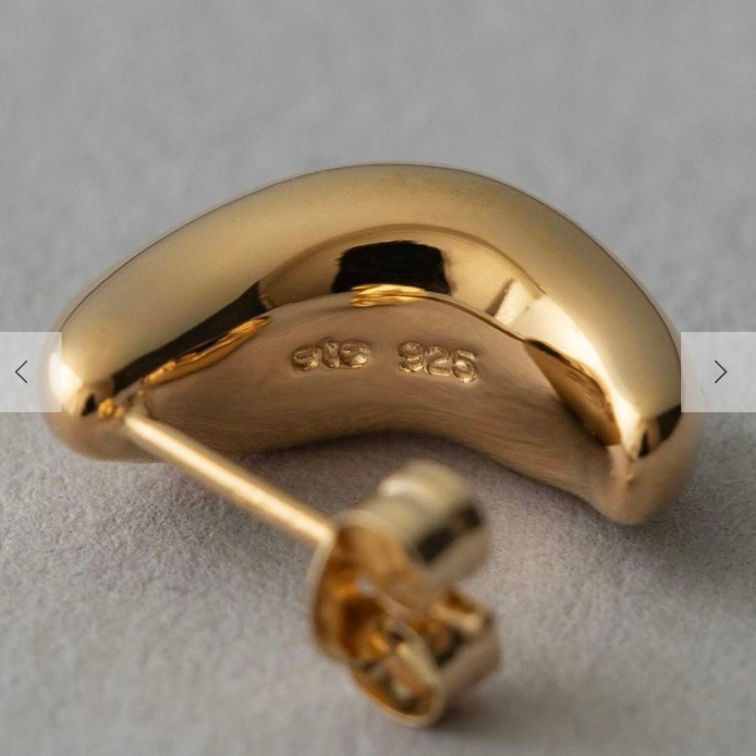 新品未使用　ete 現行品　ドロップピアス　イエローゴールド　SV925 K18