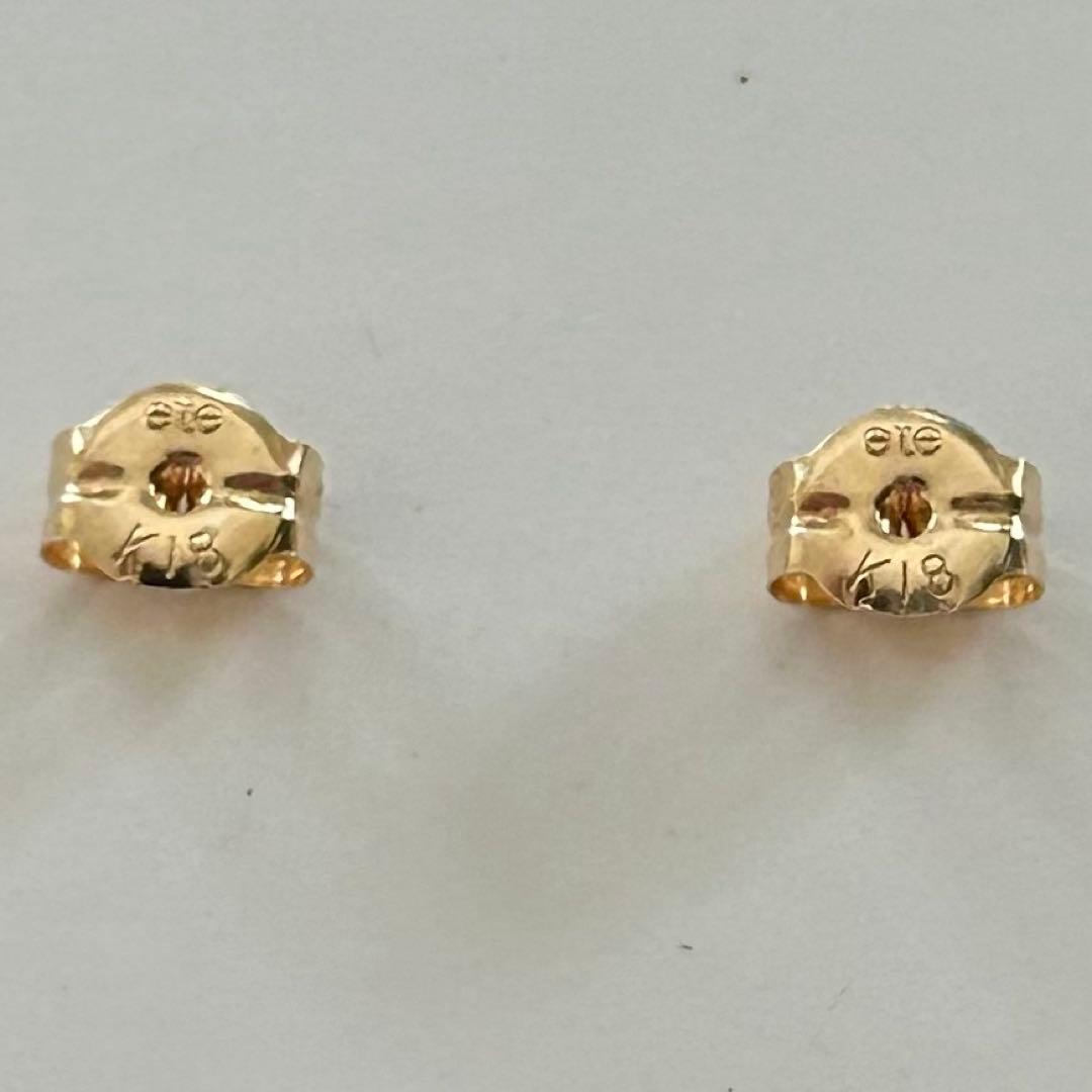 新品未使用　ete 現行品　ドロップピアス　イエローゴールド　SV925 K18