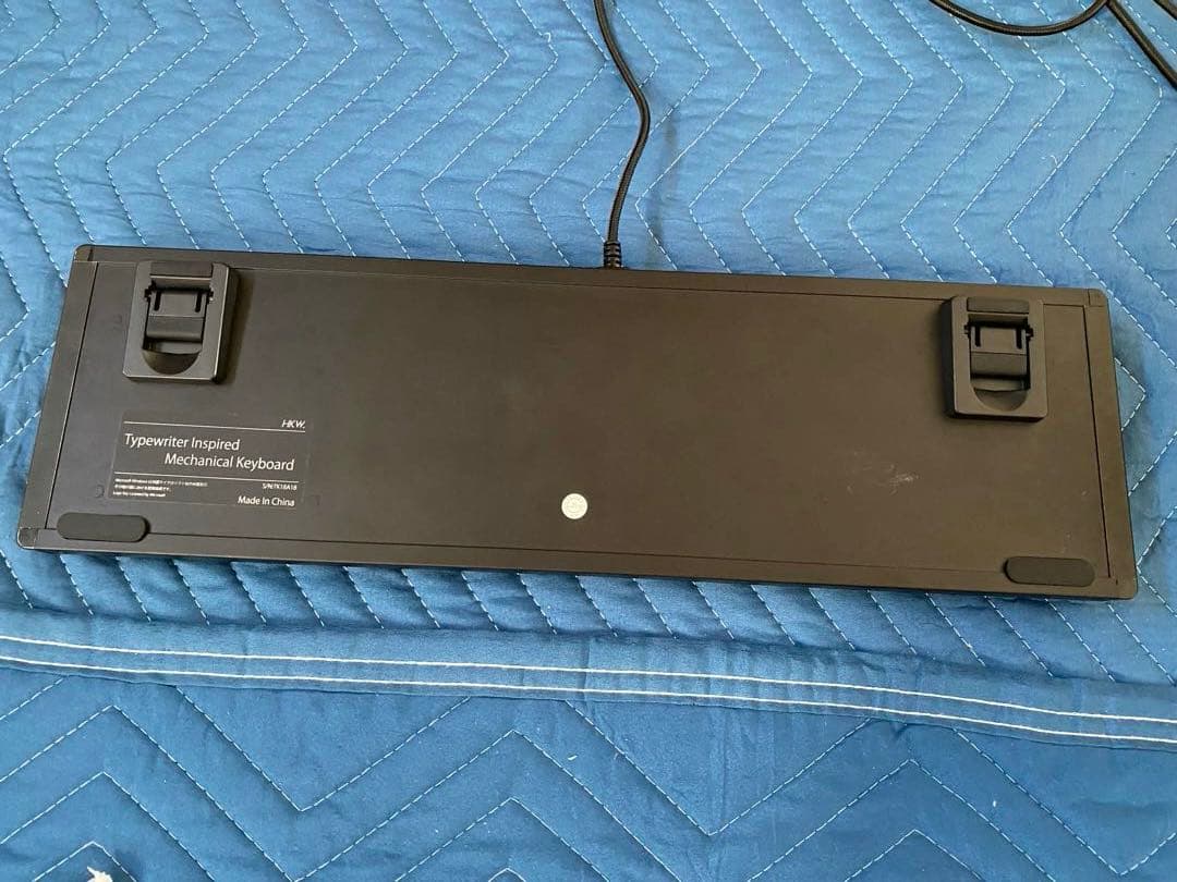 HKW タイプライター風メカニカルキーボード 青軸 JIS配列 109キー