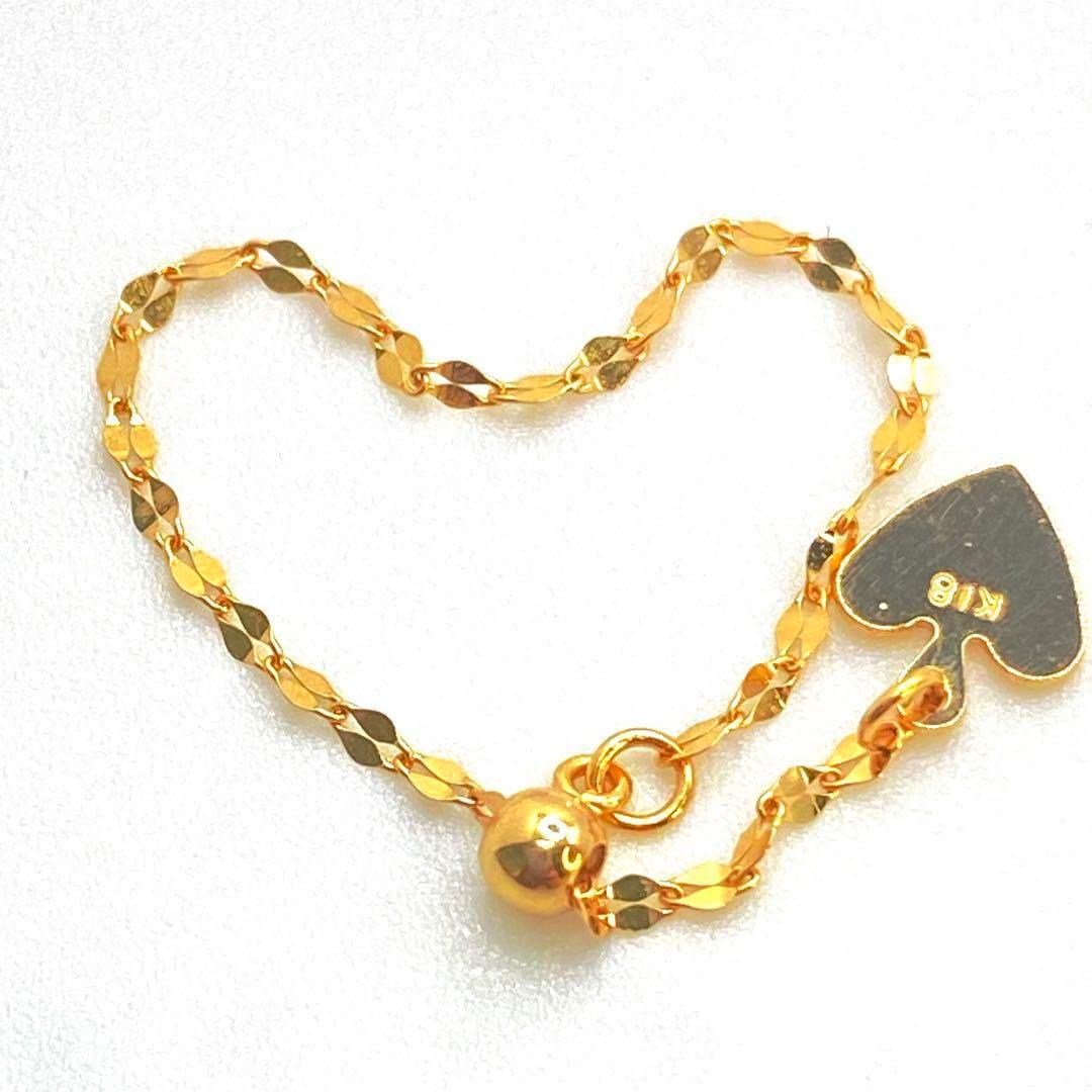 新品✨大人気18金 ✨k18刻印チェーンリング1.2㎜16号〜FREEプレゼント