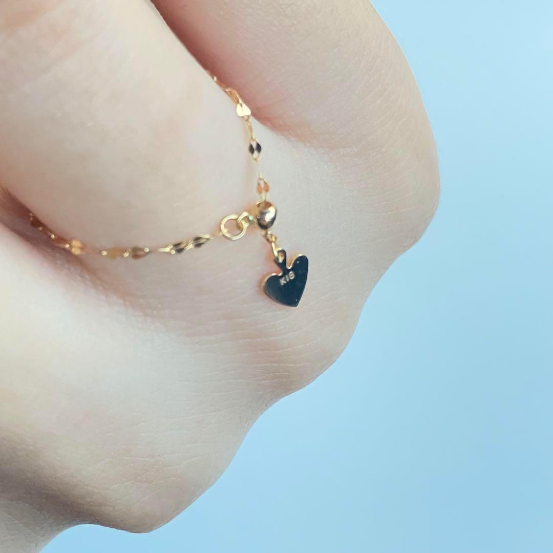 新品✨大人気18金 ✨k18刻印チェーンリング1.2㎜16号〜FREEプレゼント