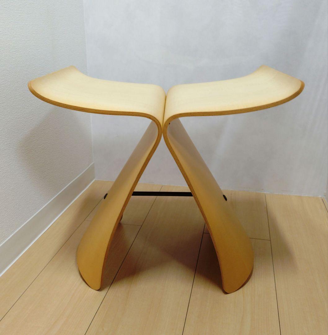 バタフライスツール＋専用クッション　柳宗理　天童木工