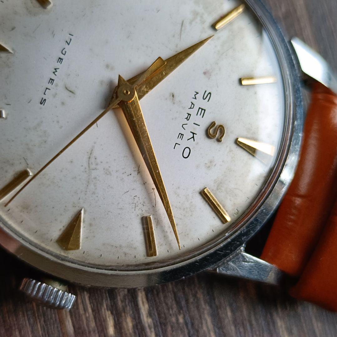 OH済みセイコーマーベルSEIKOMarvel17石手巻きアンティーク