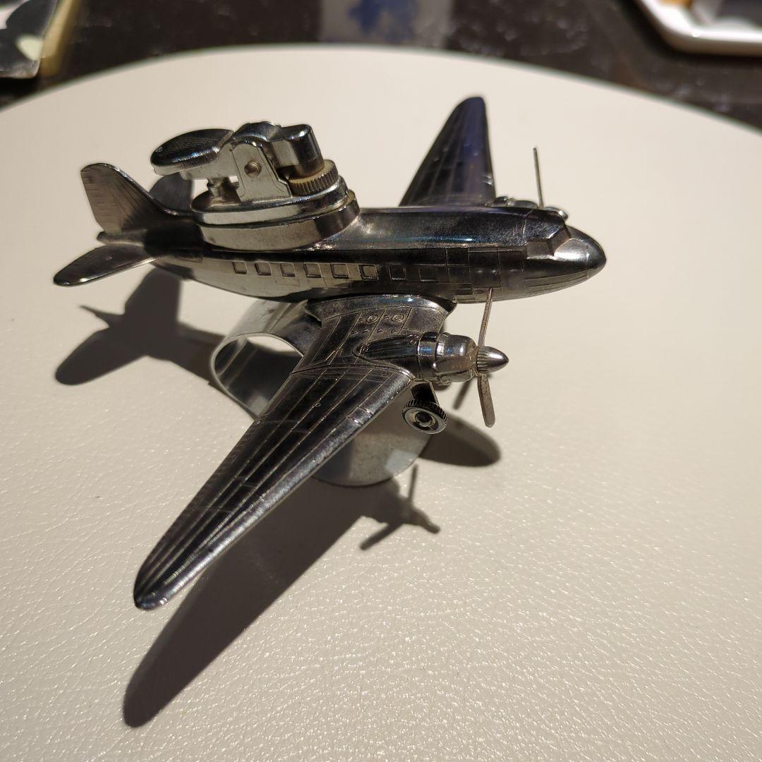 航空機型ライター メタル製 約10cm