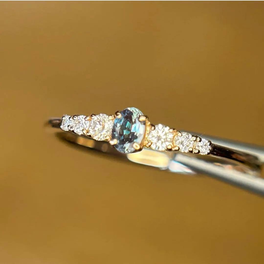 ぱ*ん様 K18 アレキサンドライトリング 11号