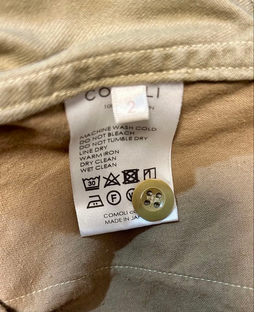 comoli コットンチノ　パンツ　サイズ2 23AW
