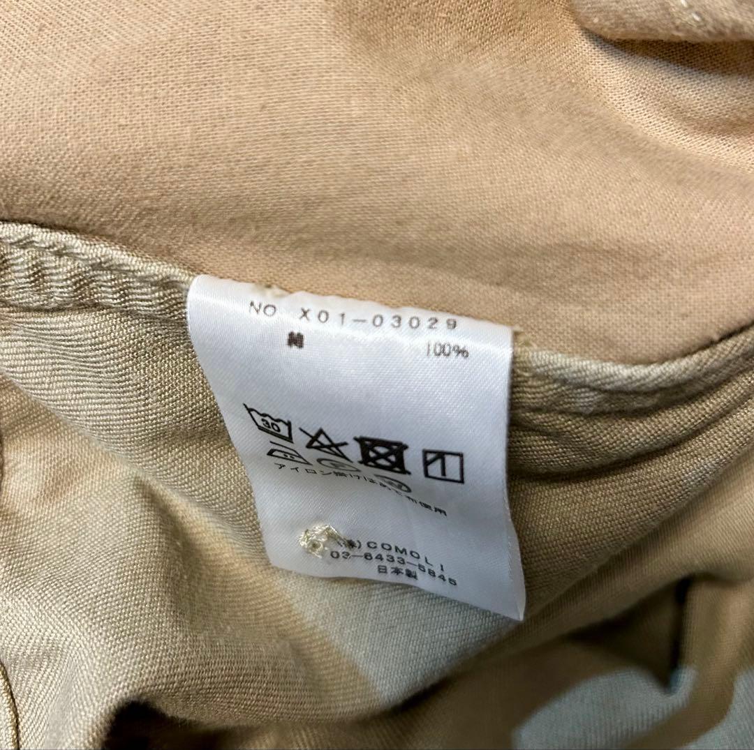 comoli コットンチノ　パンツ　サイズ2 23AW