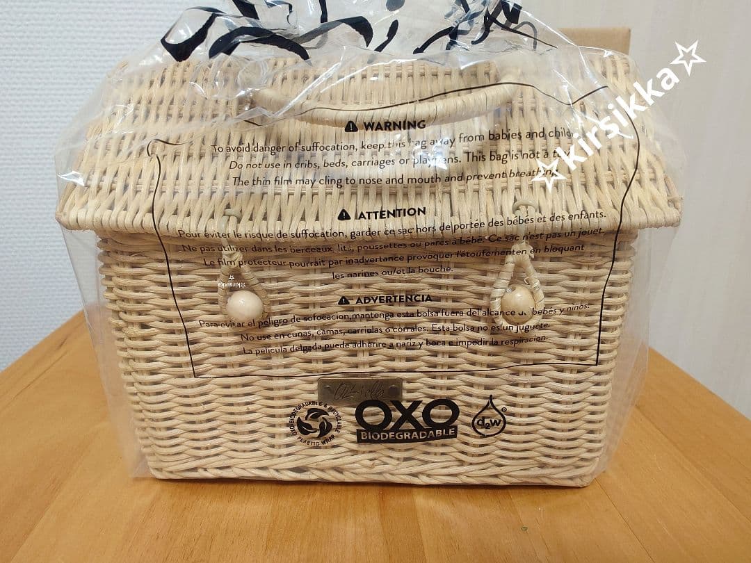 新品　olliella casa clutch straw かごバッグ　オリエラ