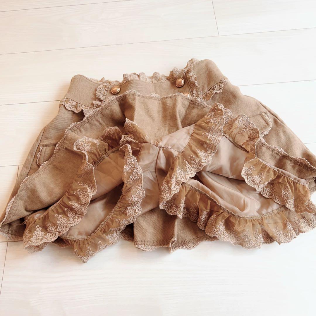 LIZ LISA ブラウン キュロットスカート 姫系