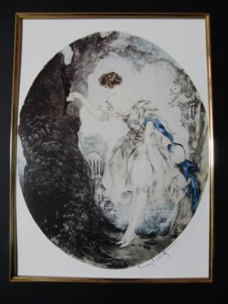 ルイ・イカール限定版・アールデコ/隠し場所、版上サイン入、希少な額装用画集より