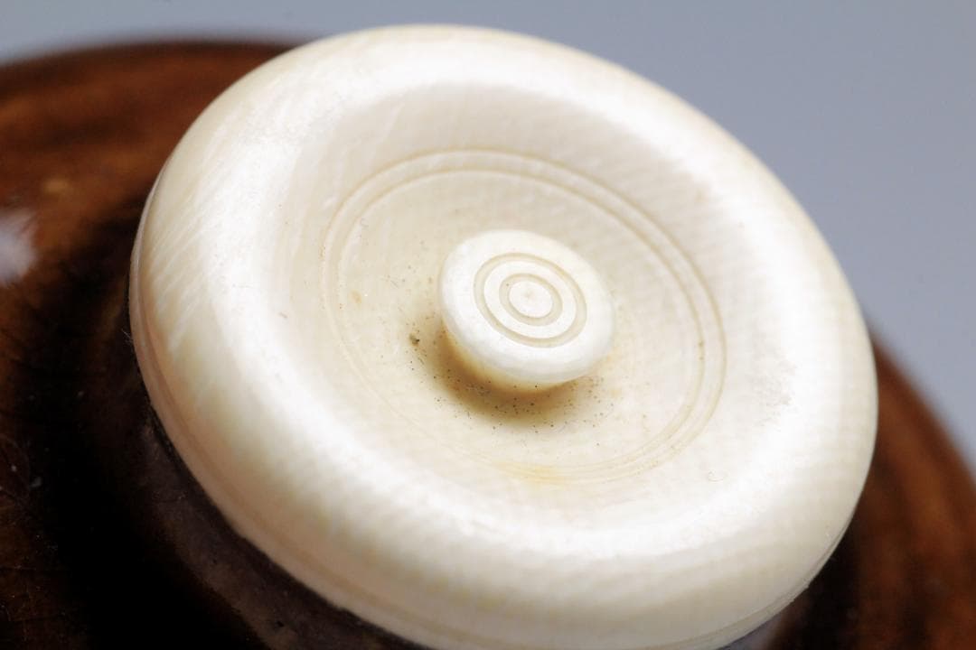 高取静山　十一代　茶入　共箱　茶入れ　古美術品　骨董品【正一古美術】